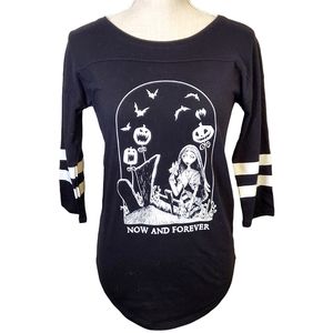 DISNEY | Women's black Nightmare Before Christmas graphic shirt. Size medium.